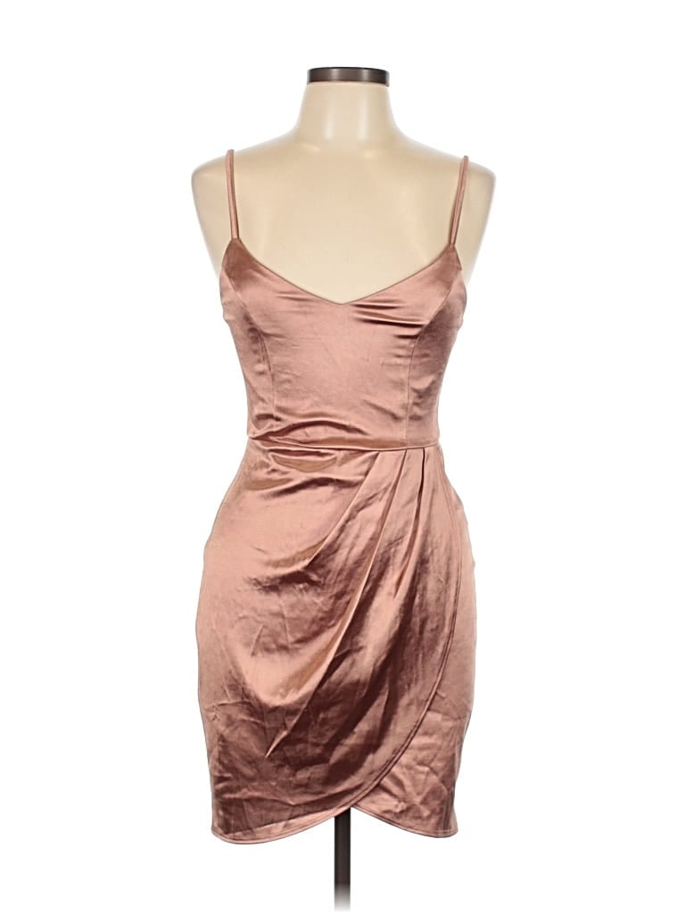 Pre-owned Lulus Cocktail Dress In Brown