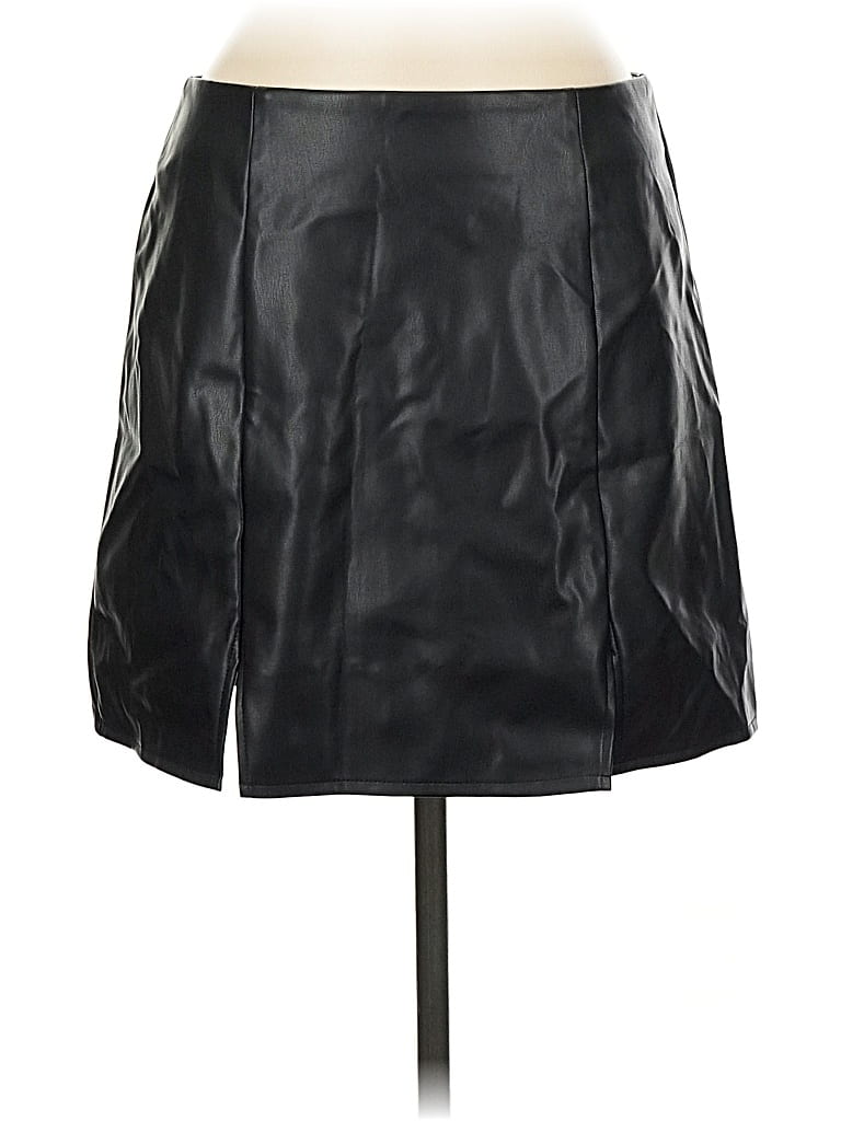 Alexia Admor Faux Leather Skirt In Black