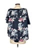 YOINS 100% Polyester Blue Short Sleeve Blouse Size L - photo 2