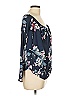 YOINS 100% Polyester Blue Short Sleeve Blouse Size L - photo 4