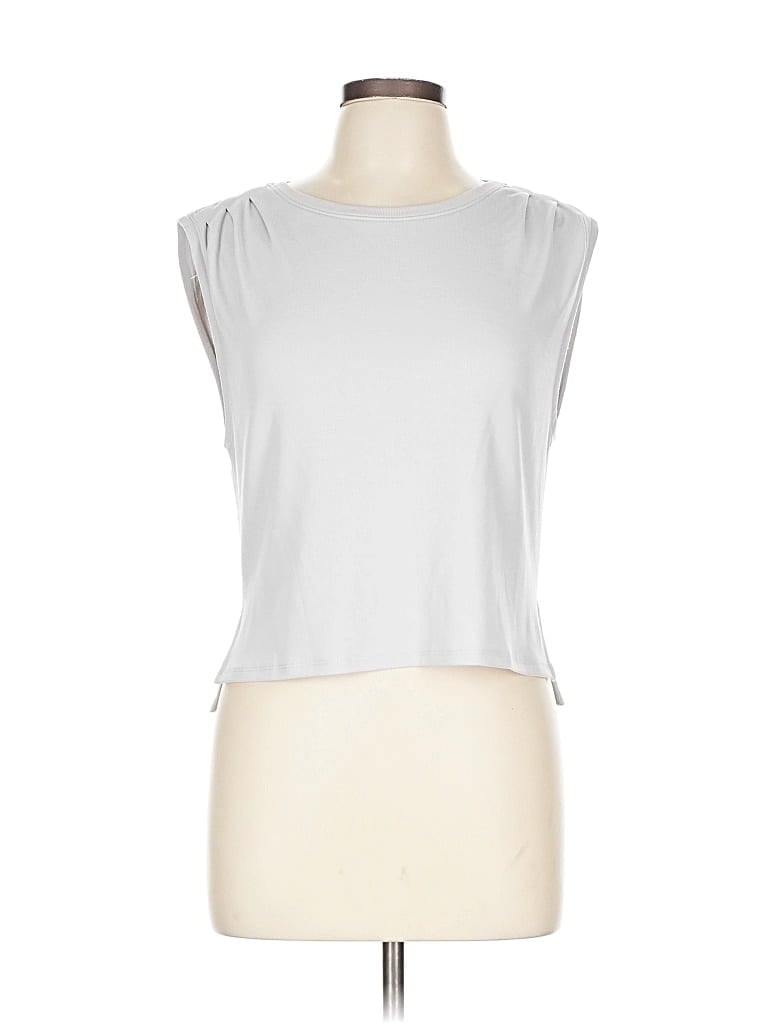 Pre-owned Sincerely Jules Sleeveless T-shirt In Silver