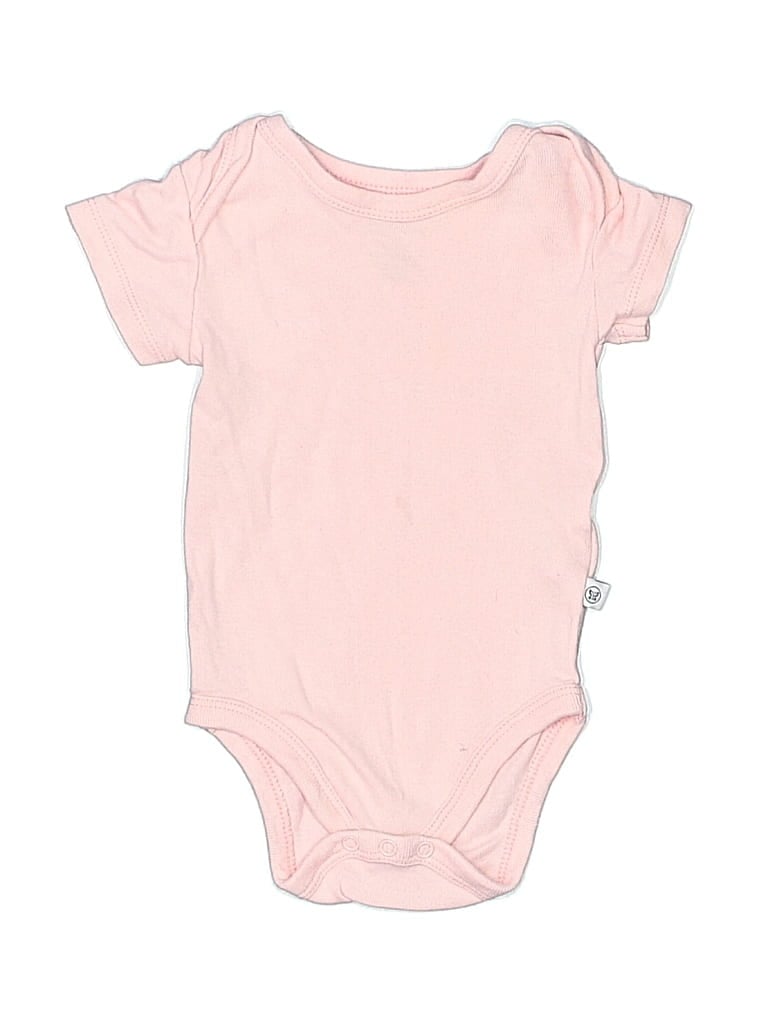 Pre-owned Honest Baby Clothing Babies' Short Sleeve Onesie In Pink