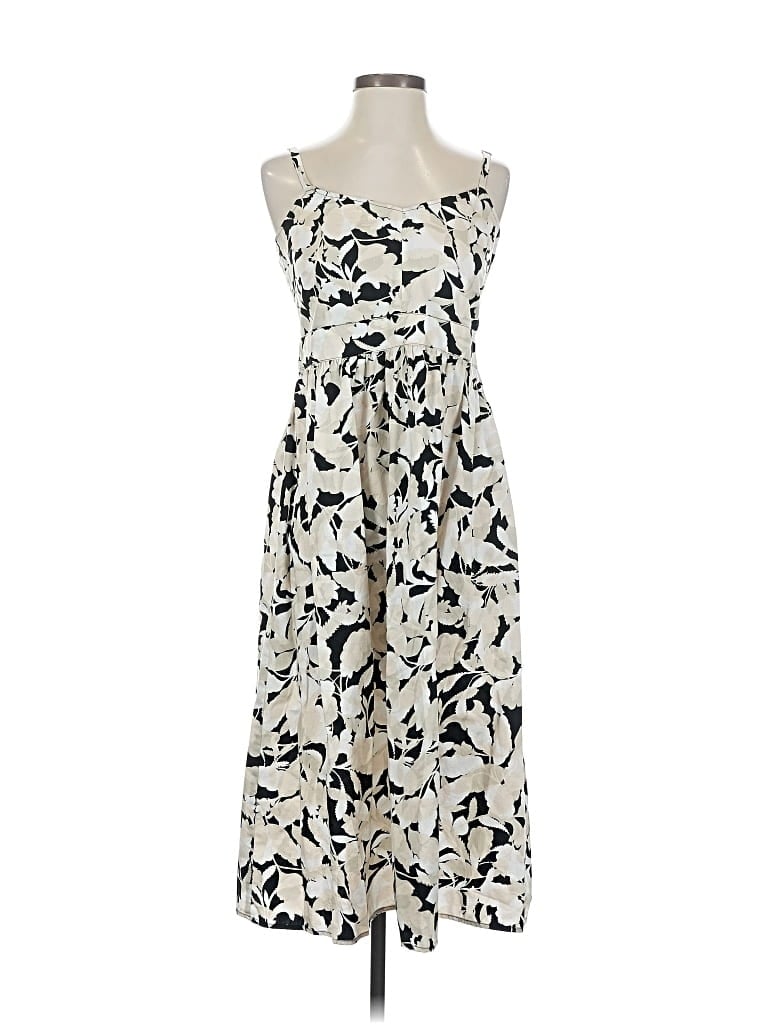 Pre-owned Ann Taylor Loft Outlet Casual Dress In White