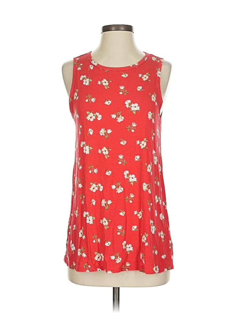 Pre-owned Old Navy Tank Top Red Halter Neckline Tops