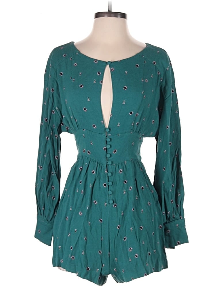 Pre-owned Free People Romper In Blue