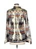Tory Burch Silver Purple Long Sleeve Silk Top Size 6 - photo 2
