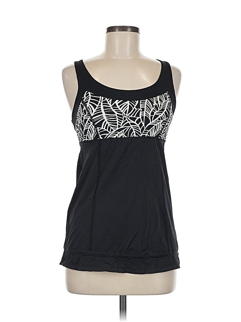 Pre-owned Lululemon Athletica Tank Top Black Strapless Neckline Tops