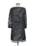 Christopher Deane Print Gray Casual Dress Size 6 - photo 2