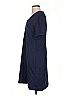 Ann Taylor Solid Blue Casual Dress Size 4 - photo 5