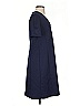 Ann Taylor Solid Blue Casual Dress Size 4 - photo 4