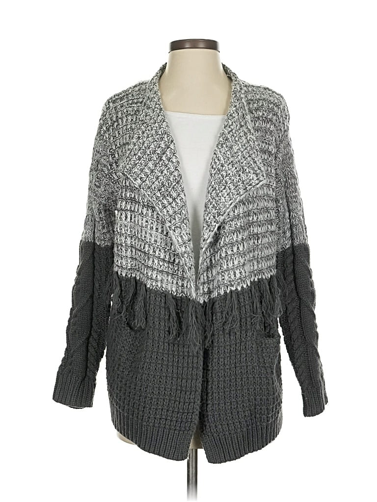 HARLYN Pre-owned Cardigan Sweater In Gray