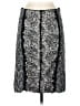 Kathie Lee 100% Polyester Animal Print Black Casual Skirt Size 6 - photo 1