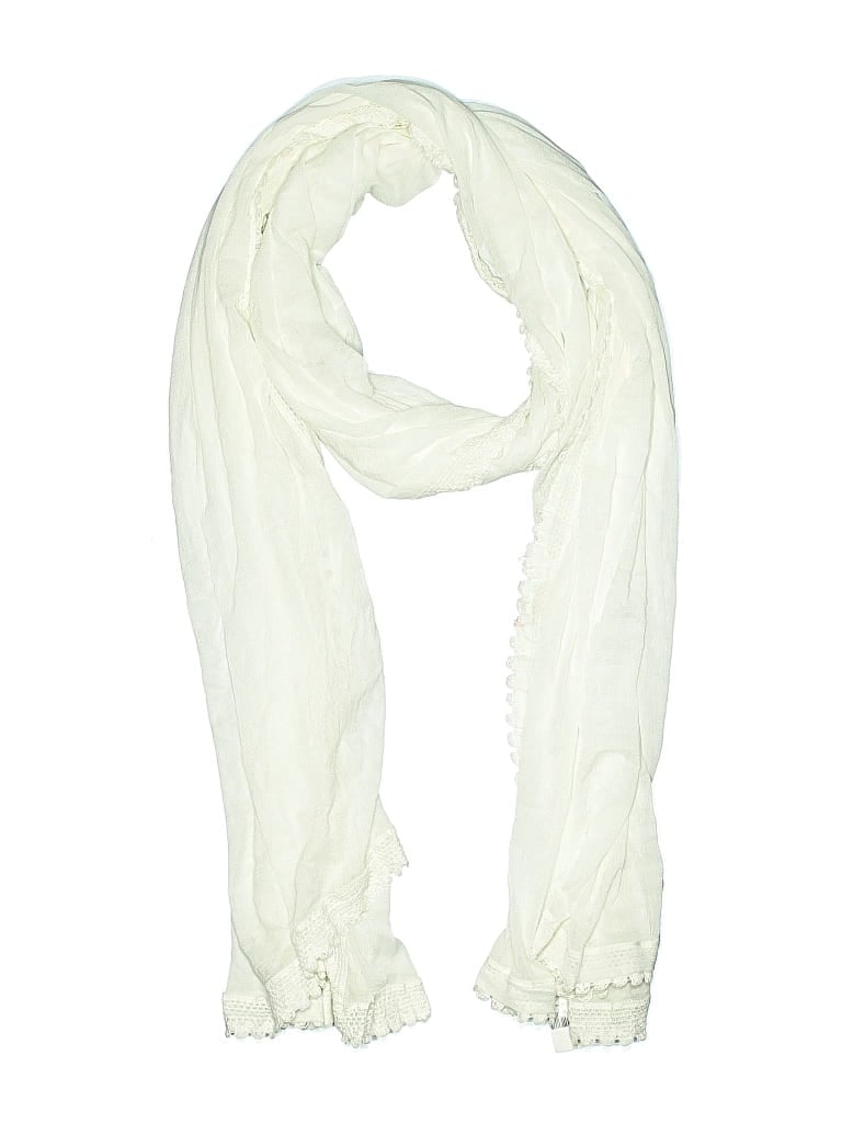 Pre-owned Assorted Brands Scarf In White