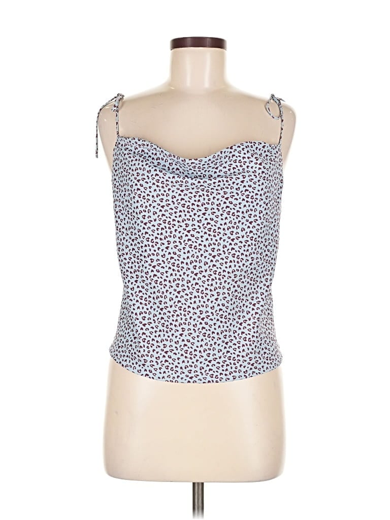 Pre-owned Le Lis Sleeveless Blouse In Blue