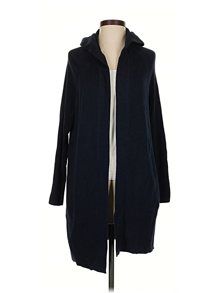 Pre-owned Zenergy By Chico's Cardigan Sweater In Blue