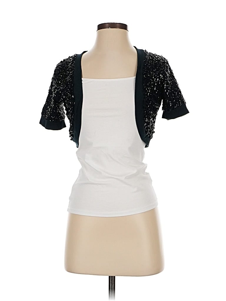 Pre-owned Voom By Joy Han Cardigan Sweater In Silver