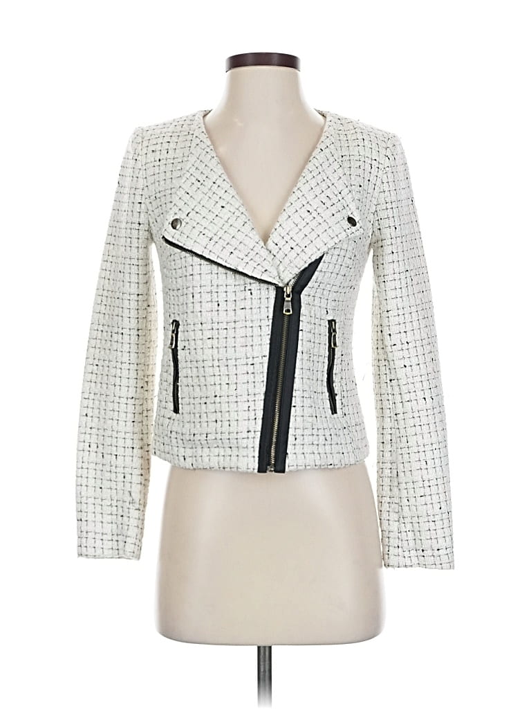 Pre-owned Banana Republic Factory Store Jacket In White