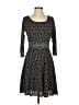 Max Studio Polka Dots Black Casual Dress Size S - photo 1