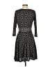 Max Studio Polka Dots Black Casual Dress Size S - photo 2