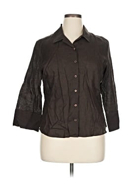 Faconnable 3/4 Sleeve Button Down Shirt