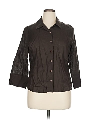Faconnable 3/4 Sleeve Button-Down Shirt (view 1)