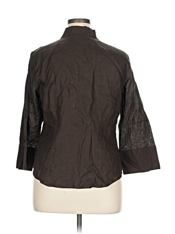 Faconnable 3/4 Sleeve Button-Down Shirt (view 2)