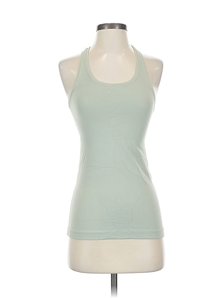 Pre-owned Lululemon Athletica Tank Top Yellow Halter Neckline Tops