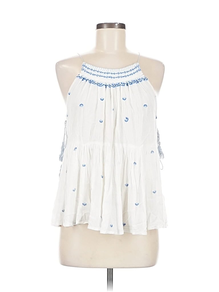 Pre-owned Alya Sleeveless Blouse In White