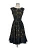 Dolce Cabo 100% Polyester Paisley Black Cocktail Dress Size XS (estimated) - photo 1