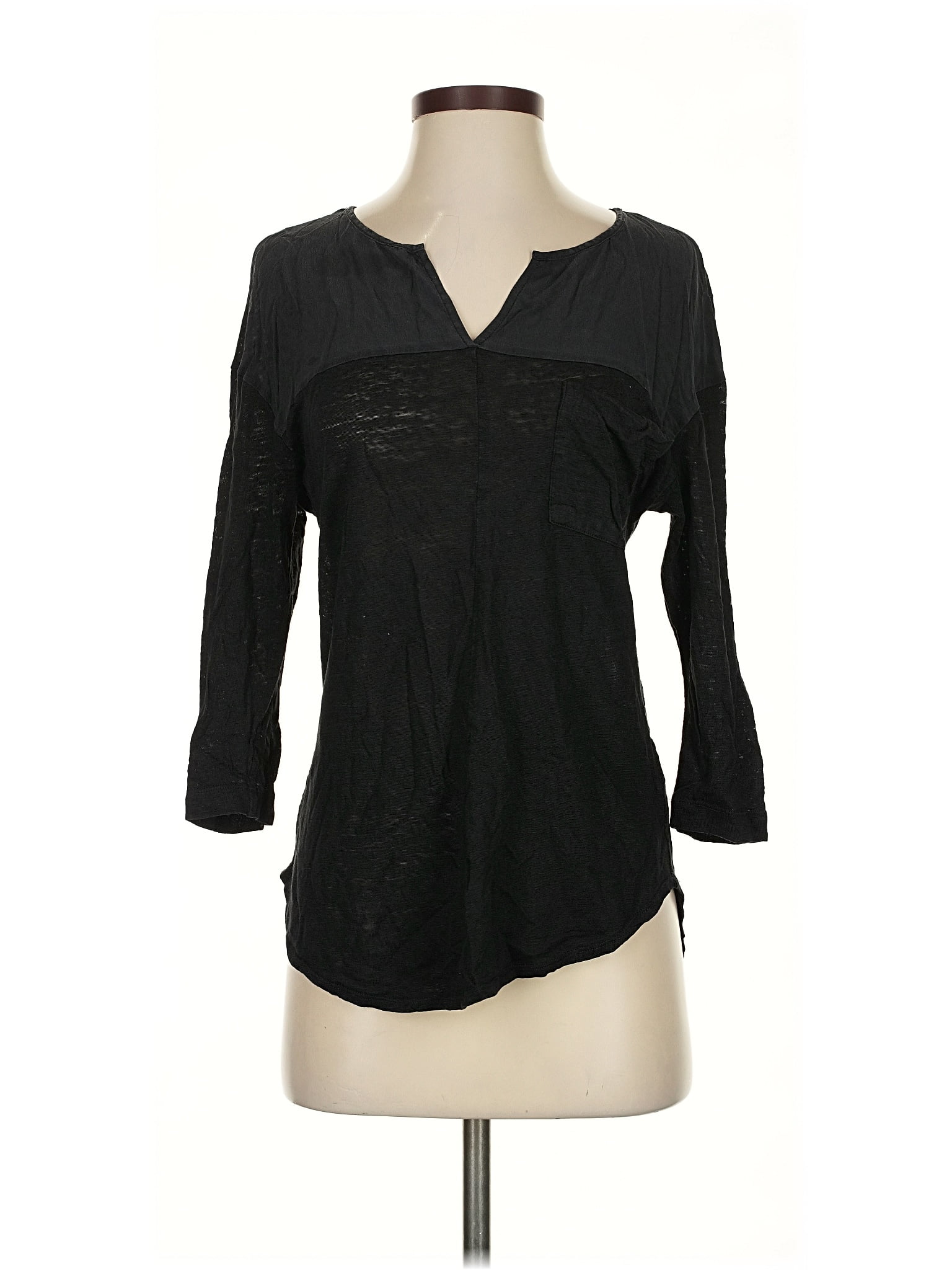 Blouse Femme Saks Fifth Avenue Taille 6P - Couleur Cannabry (Pêche), Manches Courtes, Neuf Avec Étiquettes
