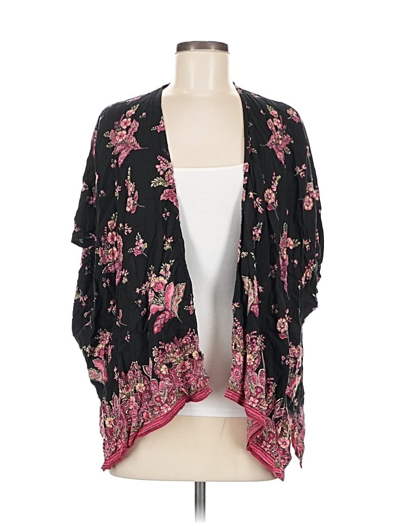 Pre-owned Angie Kimono In Black