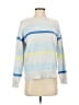 Elizabeth and James Stripes Silver Pullover Sweater Size S - photo 1