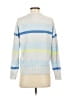 Elizabeth and James Stripes Silver Pullover Sweater Size S - photo 2