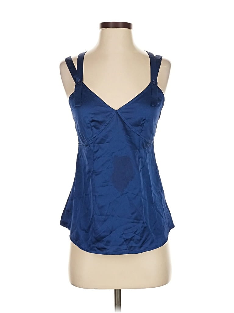 Pre-owned Harlyn Sleeveless Blouse In Blue