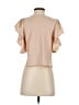 Zara Tan Short Sleeve Top Size S - photo 2
