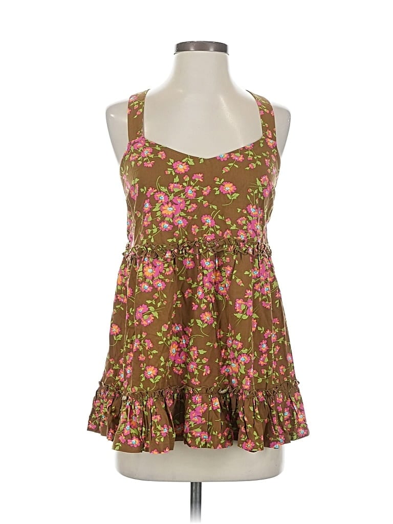 Pre-owned Matilda Jane Sleeveless Blouse In Brown