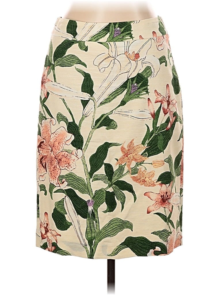 Pre-owned Ann Taylor Casual Skirt In White