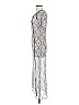 Monsoon Silver Cocktail Dress Size 8 - photo 5
