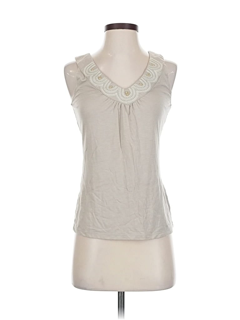 Pre-owned Liz & Co. Sleeveless T-shirt In Gray