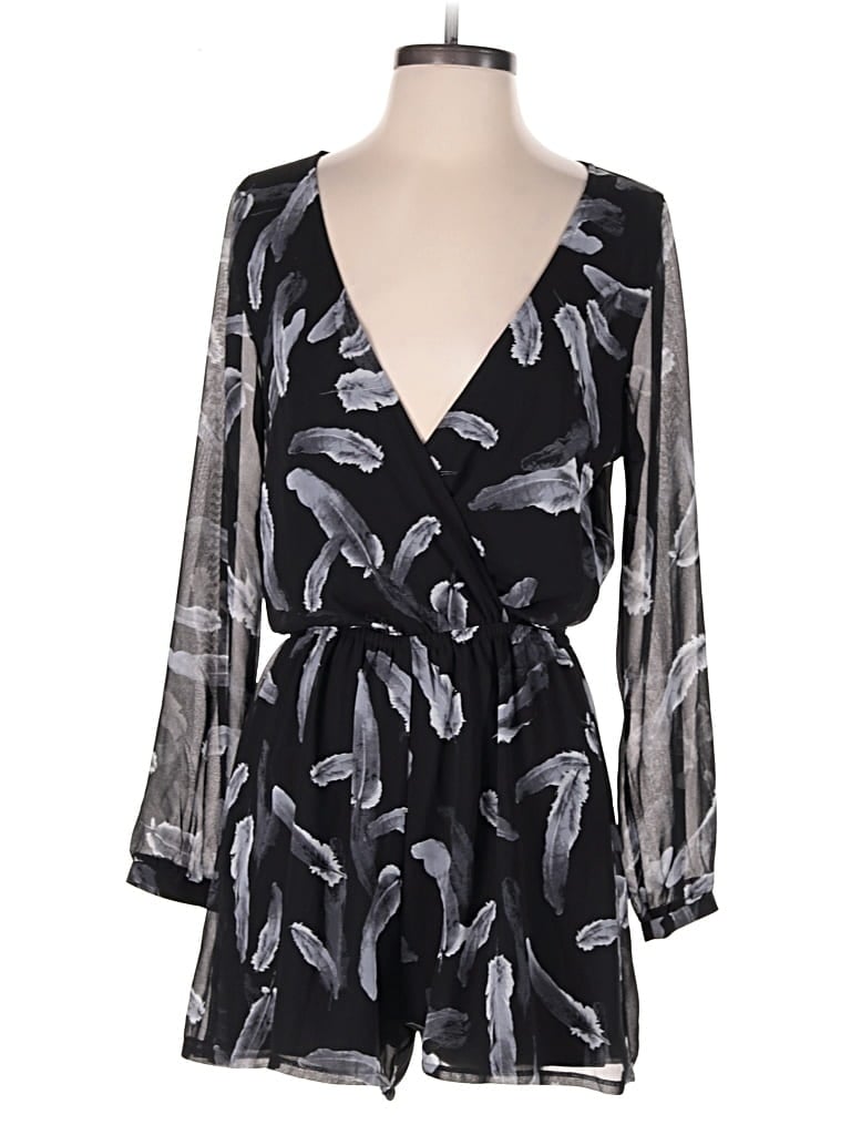 Pre-owned Express Romper In Black