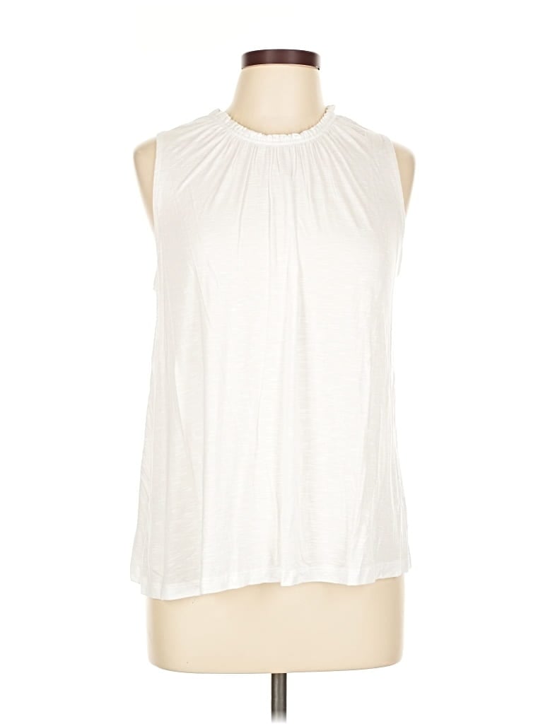 Pre-owned Simply Vera Vera Wang Sleeveless Blouse In White