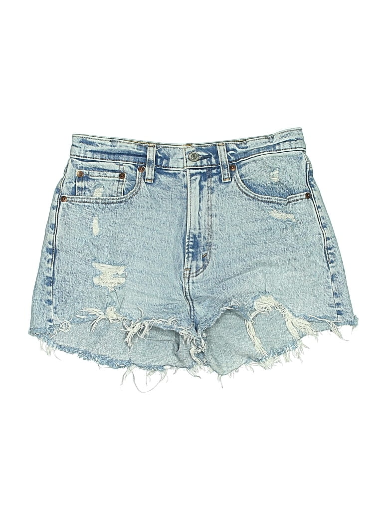 Pre-owned Abercrombie & Fitch Denim Shorts In Blue