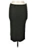 Joe Fresh Solid Black Green Casual Skirt Size L - photo 2