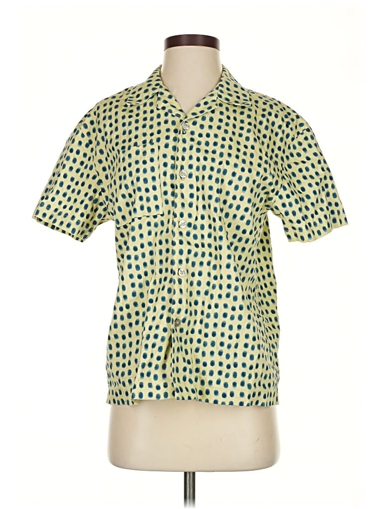 Pre-owned Target Short Sleeve Button Down Shirt In Green