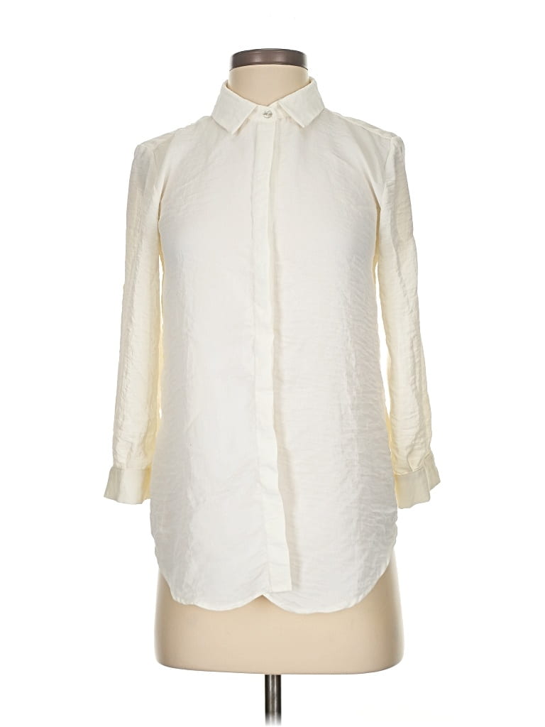 Pre-owned Assorted Brands 3/4 Sleeve Blouse In White