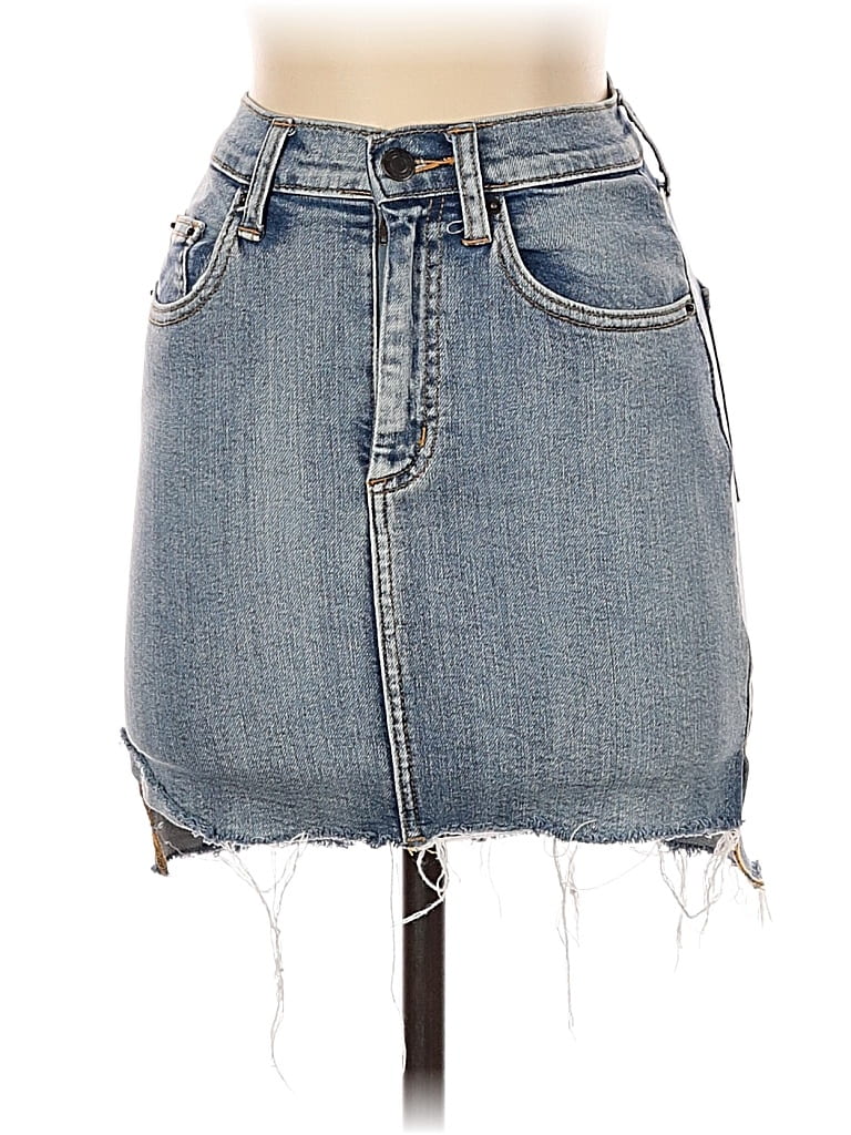 Pre-owned Wilfred Free Denim Skirt In Blue