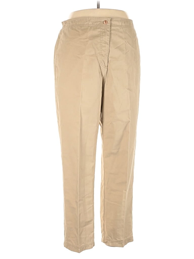 Pre-owned Dressbarn Khaki Pant In Brown