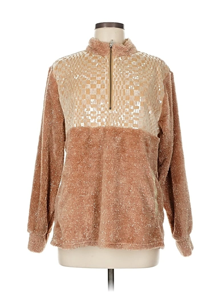 Pre-owned Grace & Emma Pullover Sweater In Brown