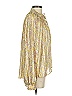 Elan 100% Polyester Paisley Yellow Gold Long Sleeve Blouse Size S - photo 4