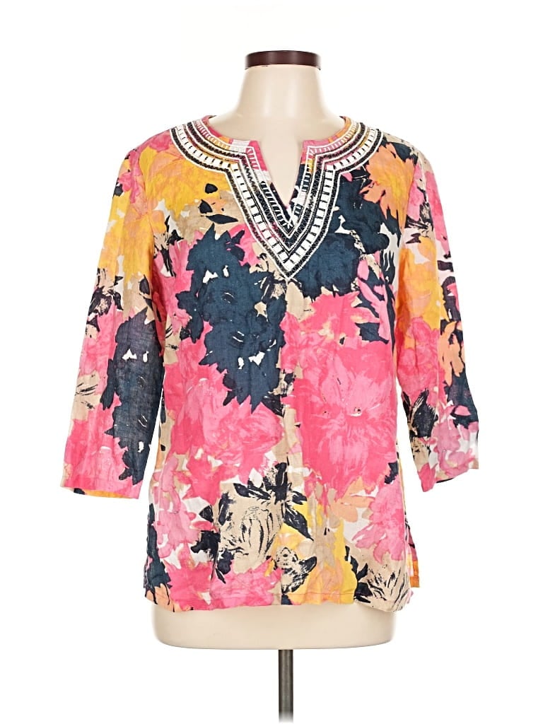 CHARTER CLUB Pre-owned 3/4 Sleeve Blouse In Pink